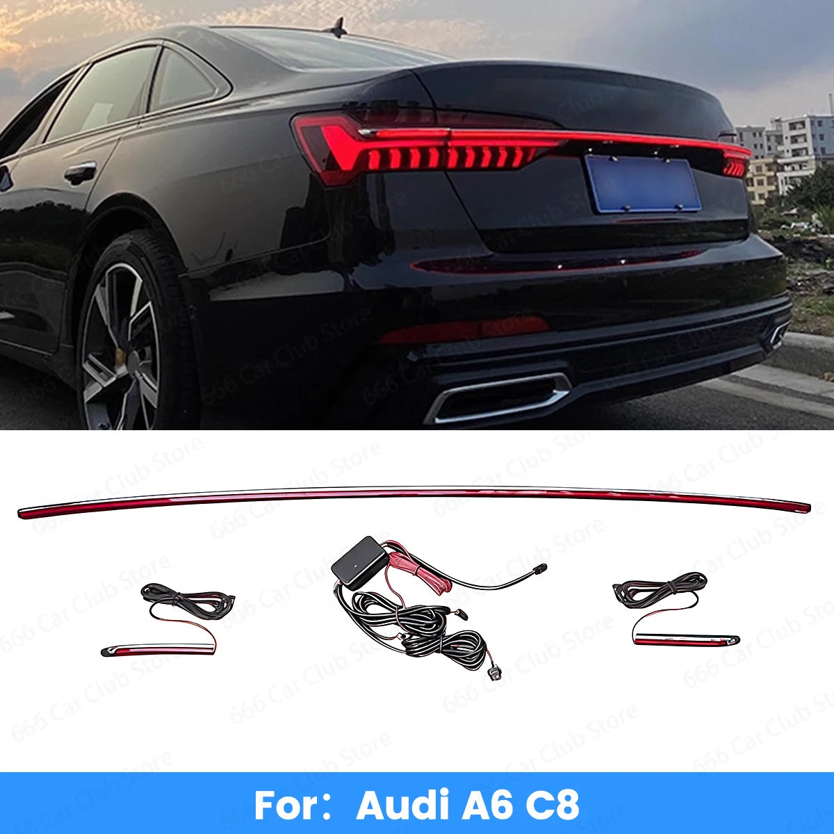 Feux Arrière LED Audi A6 C8 2019-2024 - vue de face - Becquet Voiture