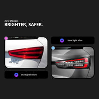 Dynamic LED Taillights Audi Q3 8U 2013-2018 - rear view - Becquet Voiture