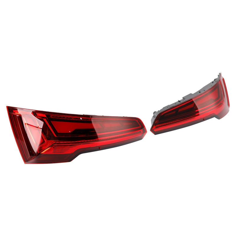 LED-Rückleuchten Audi Q5 MK2 Facelift 2021–2024 5-polig - Dreiviertelansicht - Becquet Voiture
