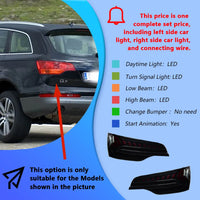Audi Q7 2006-2015 LED Taillights with Start-up Animation - fitting detail - Becquet Voiture