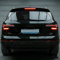 Audi Q7 2006-2015 LED Taillights with Start-up Animation - three-quarter view - Becquet Voiture