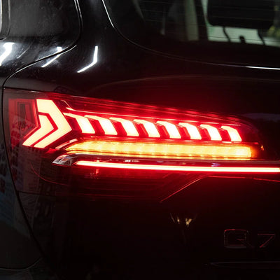 Feux Arrière LED Audi Q7 2006-2015 Dynamique Tuning - vue arrière - Becquet Voiture