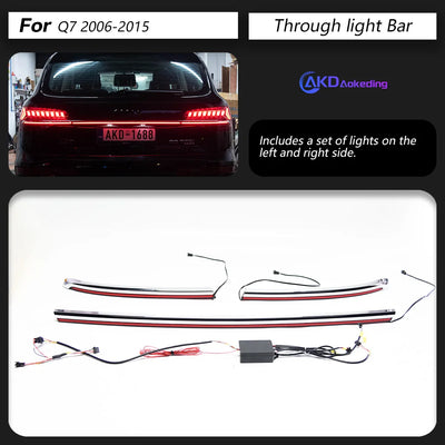 Feux Arriere LED Audi Q7 2006-2015 Style Tuning RS - détail du montage - Becquet Voiture