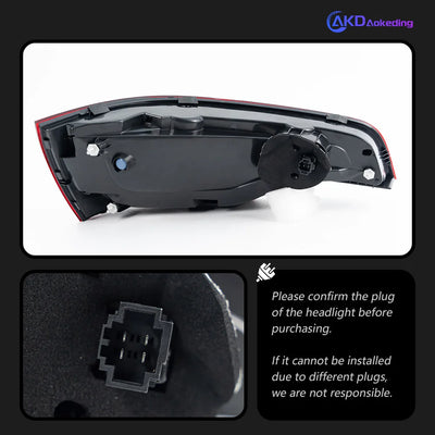 Feux Arriere LED Audi Q7 2006-2015 Style Tuning RS - vue de trois-quarts - Becquet Voiture
