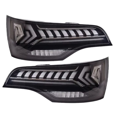 Feux Arriere LED Audi Q7 4L Noir Rouge Fonce - packshot studio - Becquet Voiture