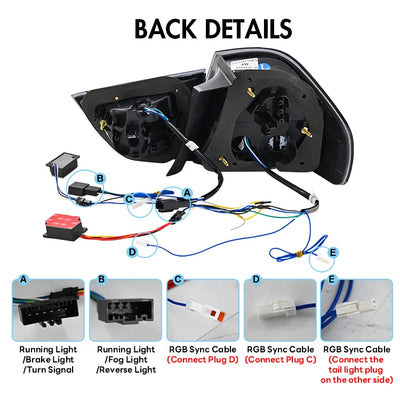 Feux Arrière LED BMW E90 Série 3 2009-2012 - installé sur véhicule - Becquet Voiture