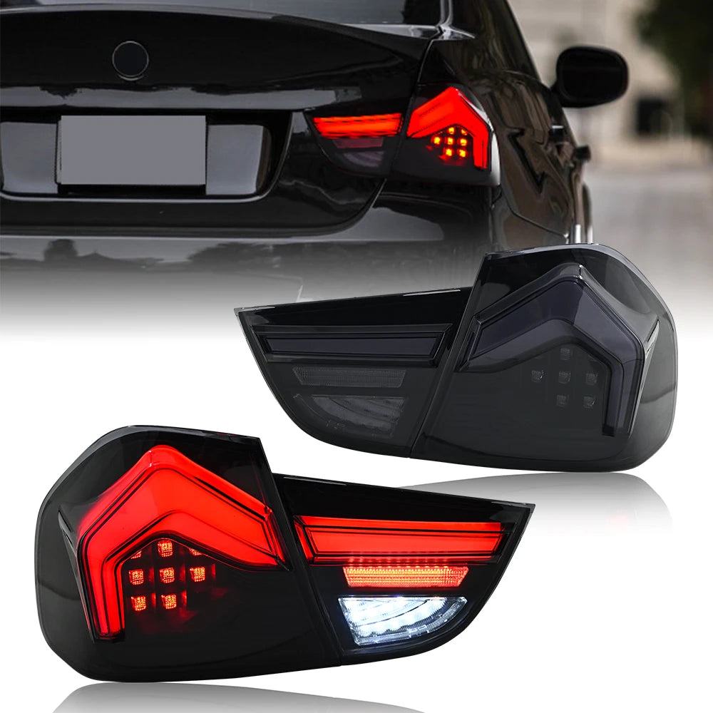 Feux Arrière LED BMW E90 Série 3 2009-2012 Paire - vue de face - Becquet Voiture