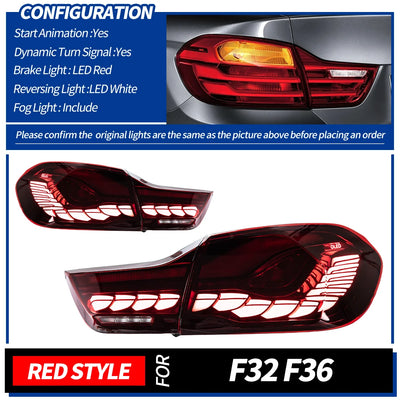 Feux Arrière LED BMW F32 F36 M4 2012-2020 - vue rapprochée - Becquet Voiture