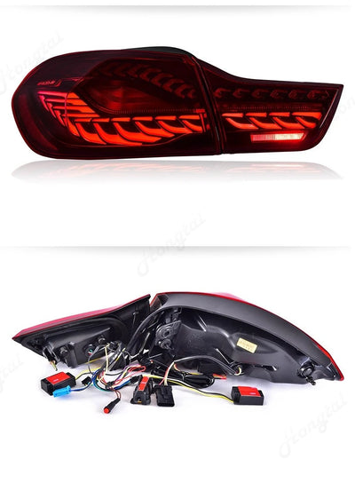 Feux Arrière LED BMW M4 F32 F36 F82 F83 Série 4 2013-2020 - installé sur véhicule - Becquet Voiture