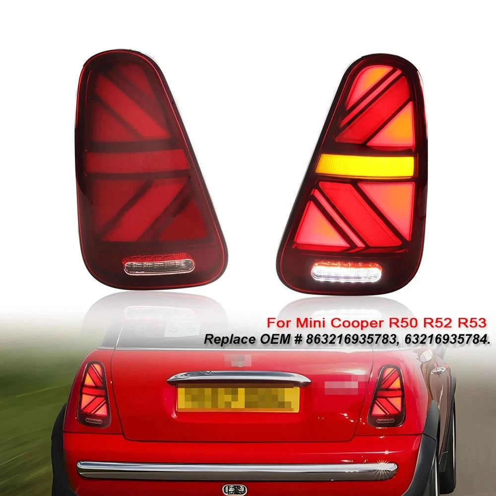 Feux Arrière LED BMW Mini Cooper R50 R52 R53 2001-2006 - vue de face - Becquet Voiture