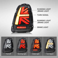 Feux Arrière LED BMW Mini Cooper R56 R57 R58 R59 2007-2013 - vue arrière - Becquet Voiture