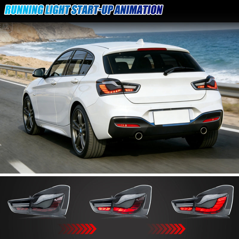 Feux Arrière LED BMW Série 1 F20 F21 LCI 2015-2019 - vue arrière - Becquet Voiture