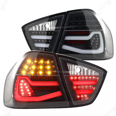 Feux Arrière LED BMW Série 3 E90 Berline 2006-2012 325i 328i - installé sur véhicule - Becquet Voiture