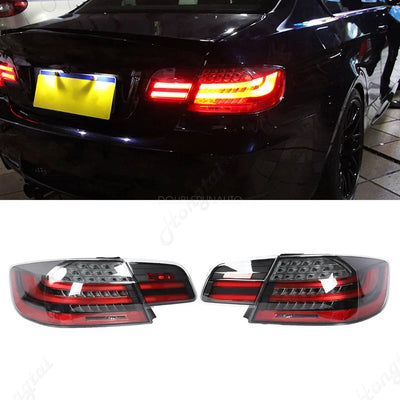 Feux Arrière LED BMW Série 3 E92 E93 M3 335 (2006-2013) - vue arrière - Becquet Voiture
