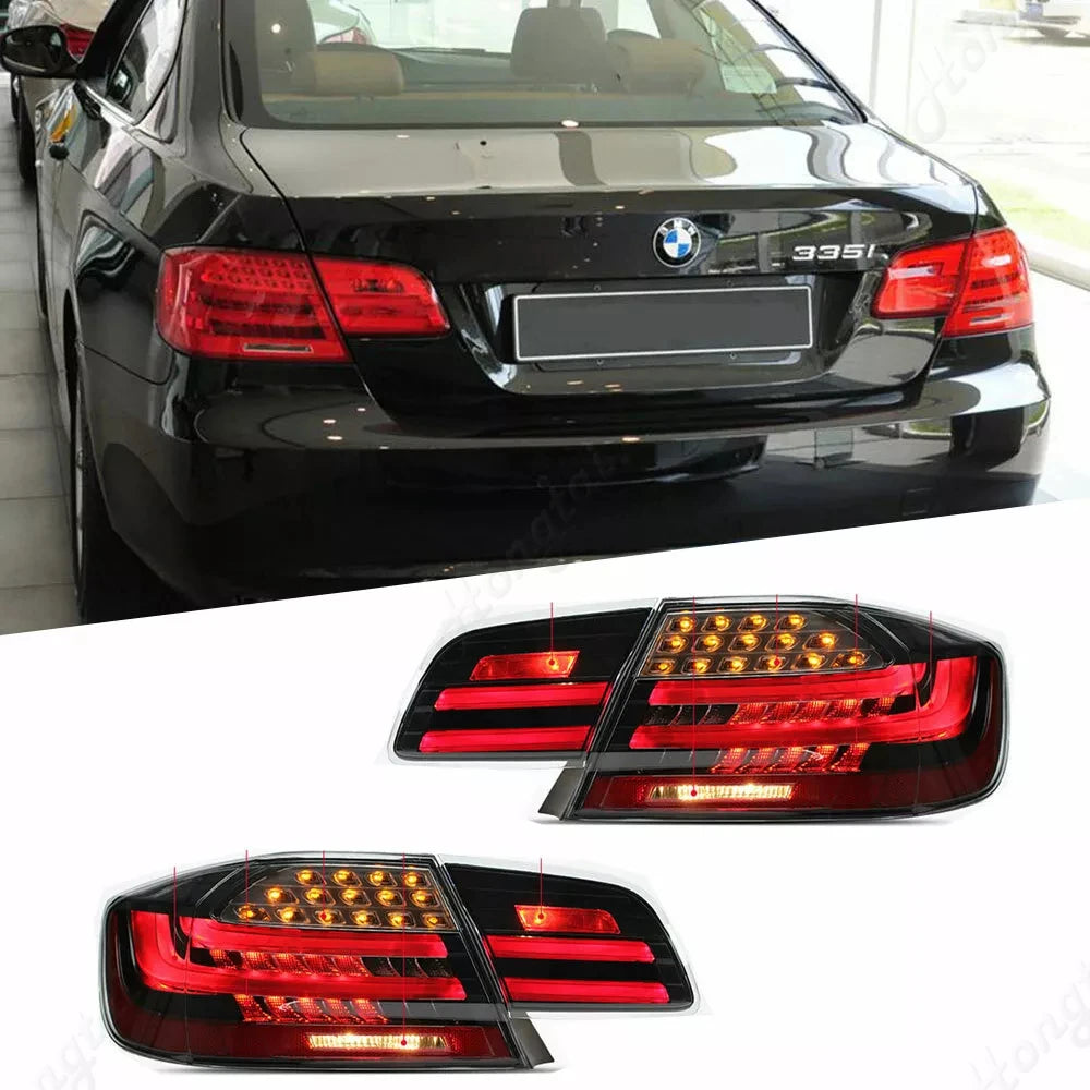 Feux Arrière LED BMW Série 3 E92 E93 M3 335 (2006-2013) - vue de face - Becquet Voiture