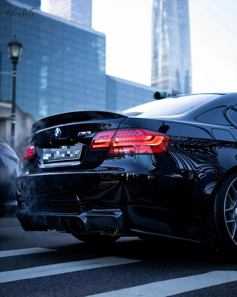 LED Taillights BMW 3 Series E92 E93 M3 335 Coupe LCI - rear view - Becquet Voiture