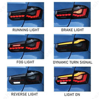 Feux Arrière LED BMW Série 3 F30 F35 F80 M3 2012-2018 DRL - packshot studio - Becquet Voiture