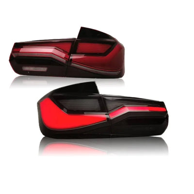 Feux Arriere LED BMW Serie 3 F30 F35 Look M Performance - installé sur véhicule - Becquet Voiture