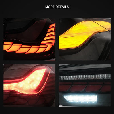 Feux Arrière LED BMW Série 3 F30 F80 2012-2019 - vue de trois-quarts - Becquet Voiture