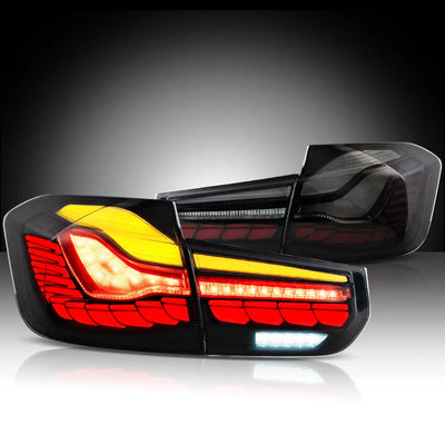 Feux Arrière LED BMW Série 3 F30 F80 2012-2019 - vue rapprochée - Becquet Voiture