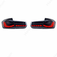 Feux Arrière LED BMW Série 3 F30 F80 Animation Bleue - détail du montage - Becquet Voiture