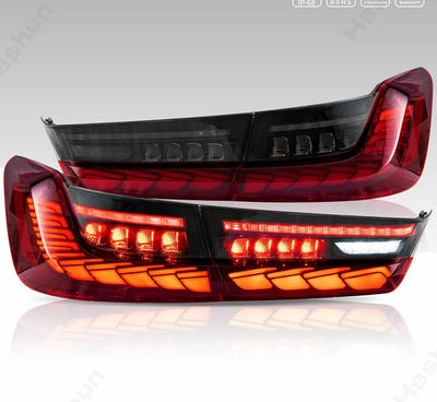 Feux Arrière LED BMW Série 3 G20 G80 M3 Dragon Scale - détail du montage - Becquet Voiture