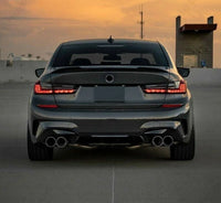 LED-Rückleuchten BMW 3er G20 G80 M3 Dragon Scale - Rückansicht - Becquet Voiture