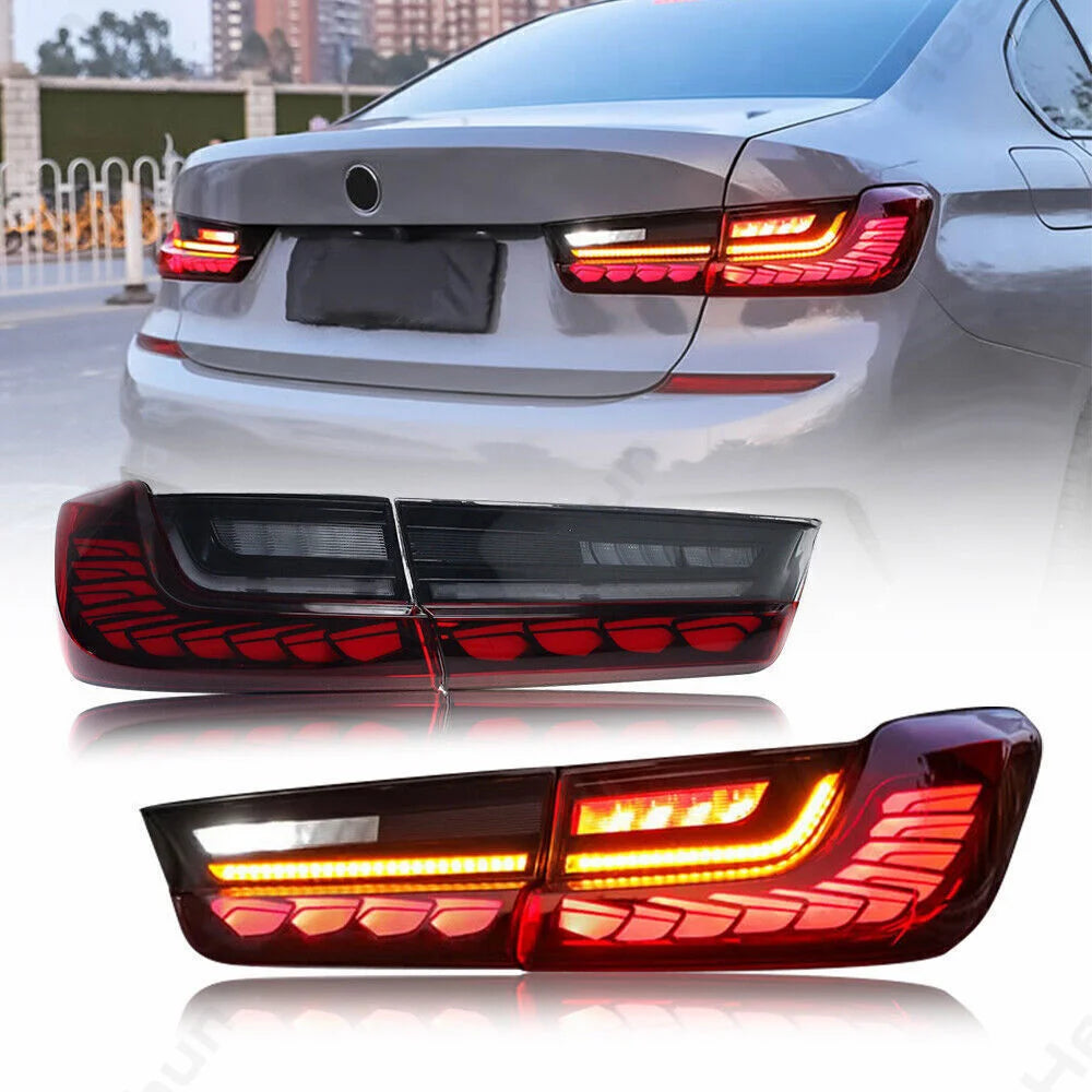 Feux Arrière LED BMW Série 3 G20 G80 M3 Dragon Scale - vue de face - Becquet Voiture