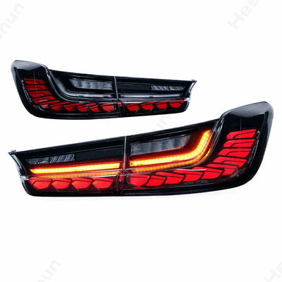 Feux Arrière LED BMW Série 3 G20 G80 M3 Dragon Scale - vue rapprochée - Becquet Voiture