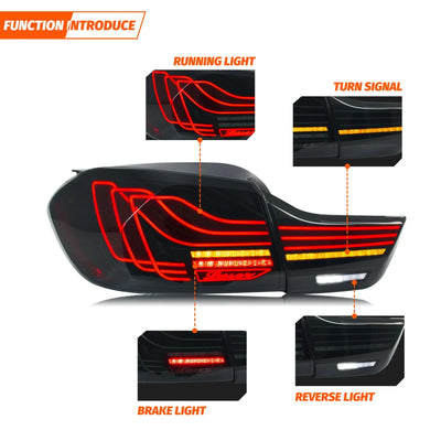 Feux Arrière LED BMW Série 4 F32 F36 M4 2014-2020 - vue de profil - Becquet Voiture