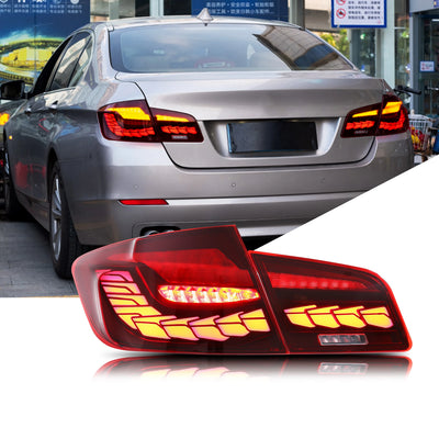 Feux Arriere LED BMW Serie 5 F10 M5 2009-2016 - installé sur véhicule - Becquet Voiture