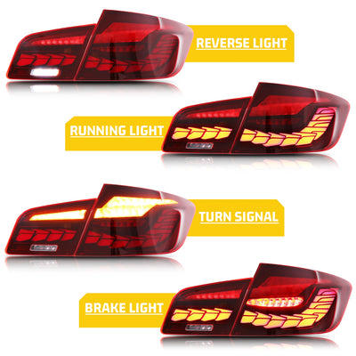 Feux Arriere LED BMW Serie 5 F10 M5 2009-2016 - vue de profil - Becquet Voiture