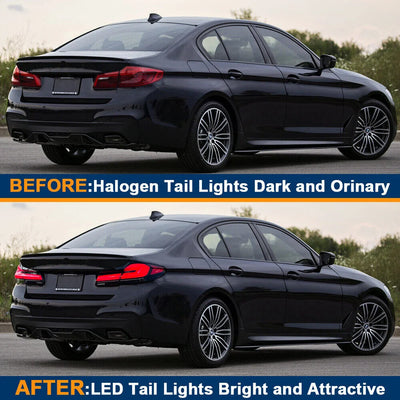 Feux Arrière LED BMW Série 5 G30 G38 M5 F90 2017-2022 - vue de dessus - Becquet Voiture