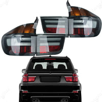Feux Arrière LED BMW X5 E70 2007-2010 Look Performance - vue de face - Becquet Voiture