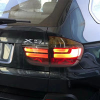 Feux Arrière LED BMW X5 E70 2007-2010 Look Performance - vue de profil - Becquet Voiture