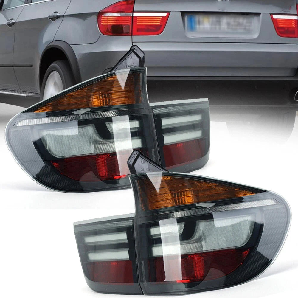Feux Arrière LED BMW X5 E70 2007-2013 Freinage Secours - vue de face - Becquet Voiture