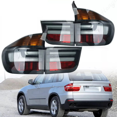 Feux Arrière LED BMW X5 E70 2007-2013 Look M Performance - vue arrière - Becquet Voiture