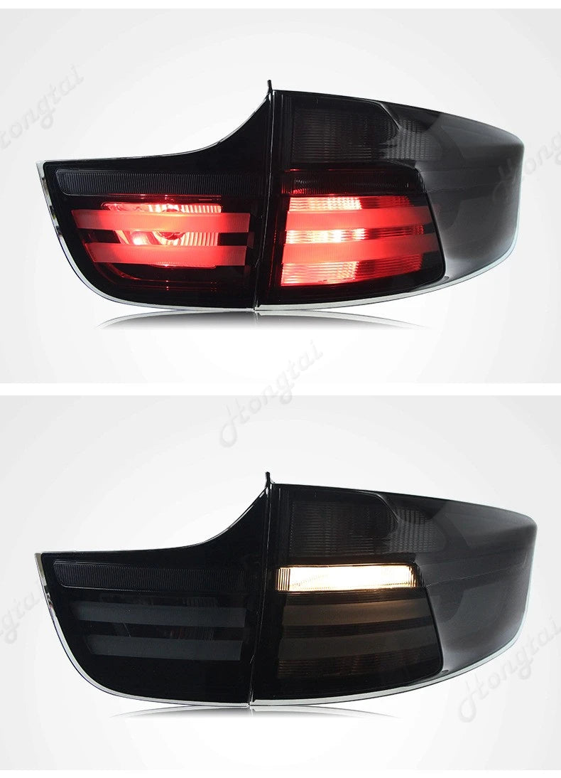 Feux Arrière LED BMW X6 E71 Look Performance - installé sur véhicule - Becquet Voiture