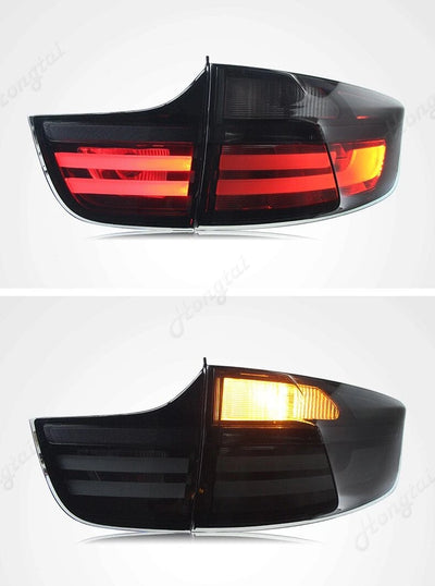 Feux Arrière LED BMW X6 E71 Look Performance - vue de trois-quarts - Becquet Voiture