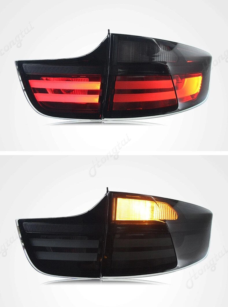 Feux Arrière LED BMW X6 E71 Look Performance - vue de trois-quarts - Becquet Voiture