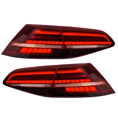 Feux Arriere LED Clignotant Dynamique Golf 7 - vue de face - Becquet Voiture