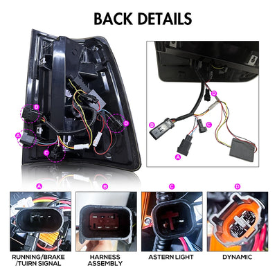 Feux Arrière LED Dodge RAM 1500 2500 2009-2018 - packshot studio - Becquet Voiture