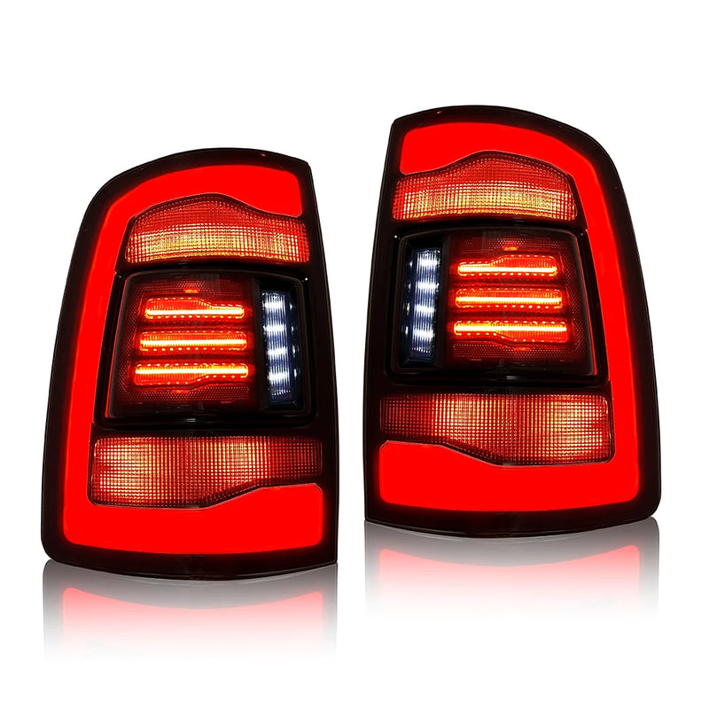 LED-Rückleuchten Dodge RAM 1500 2500 2009-2018 - Nahansicht - Becquet Voiture