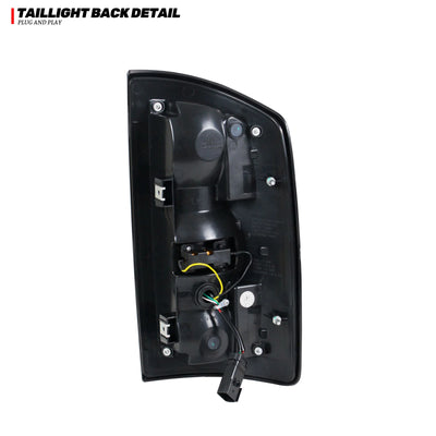 Feux Arrière LED Dodge RAM 1500 2500 3500 2002-2005 - installé sur véhicule - Becquet Voiture
