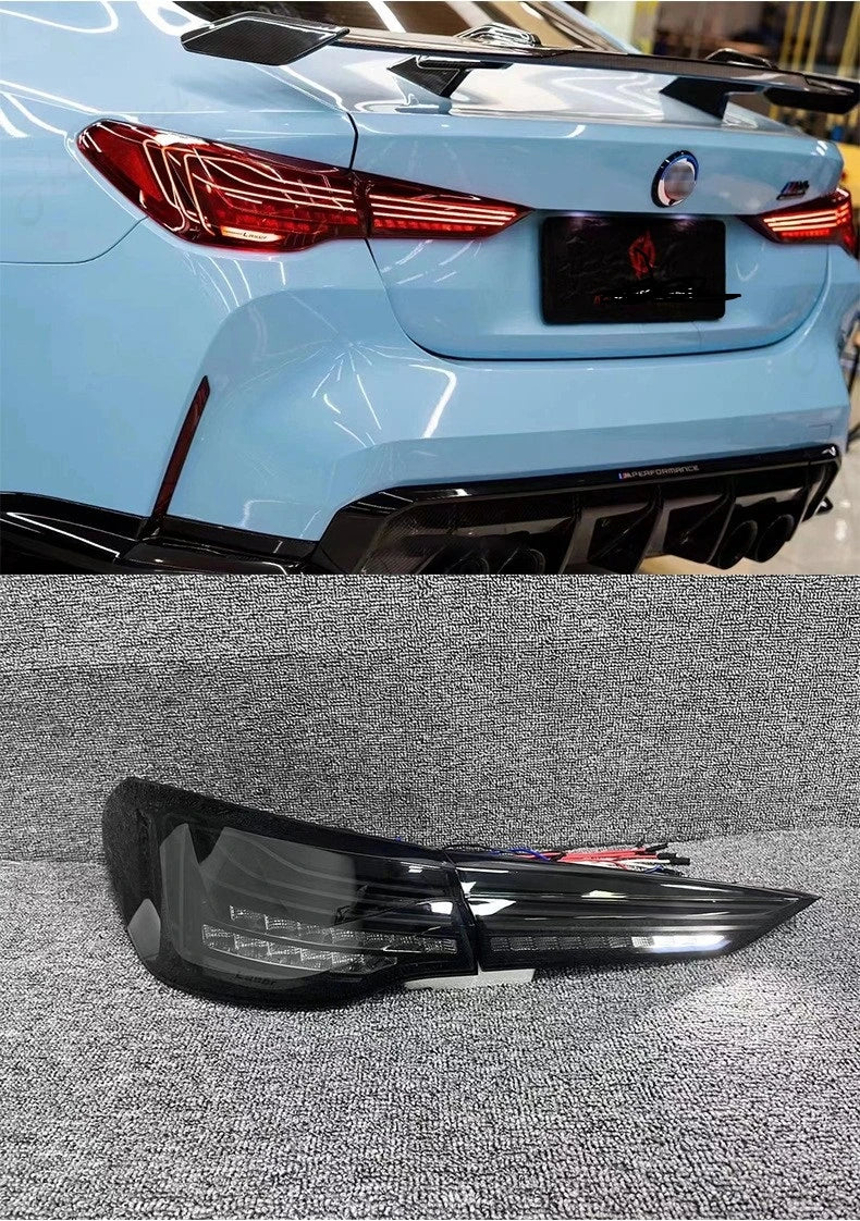 Feux Arrière LED Dynamiques BMW Série 4 G22 G23 G26 M4 CSL - vue de face - Becquet Voiture