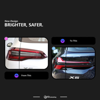 Feux Arrière LED Dynamiques BMW X5 G05 2019-2023 - vue de trois-quarts - Becquet Voiture