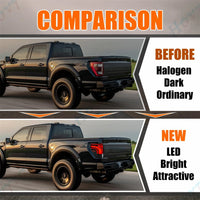 Feux Arrière LED Ford F150 Pickup Look Sportif - vue de trois-quarts - Becquet Voiture