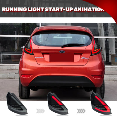 Feux Arrière LED Ford Fiesta MK6 2008-2017 - vue arrière - Becquet Voiture