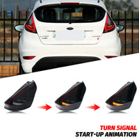 Feux Arrière LED Ford Fiesta MK7 2008-2017 Clignotant Séquentiel - vue arrière - Becquet Voiture