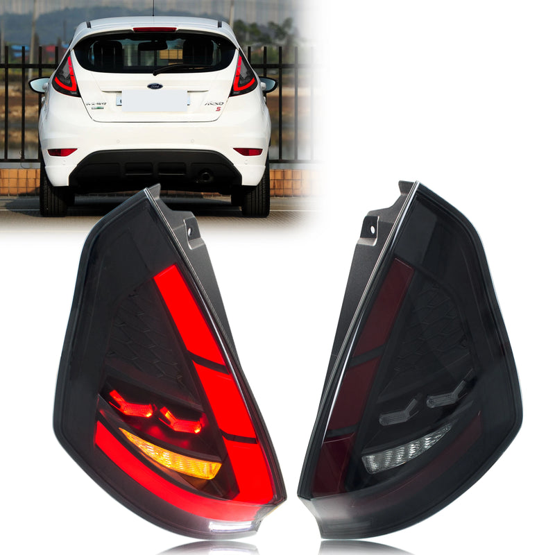 Feux Arrière LED Ford Fiesta MK7 2008-2017 Clignotant Séquentiel - vue de face - Becquet Voiture